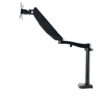 OEM Non-hole Lifting Rotating Hovering Adjustable Flexible Aluminum Alloy  LCD Computer Monitor Arm Stand